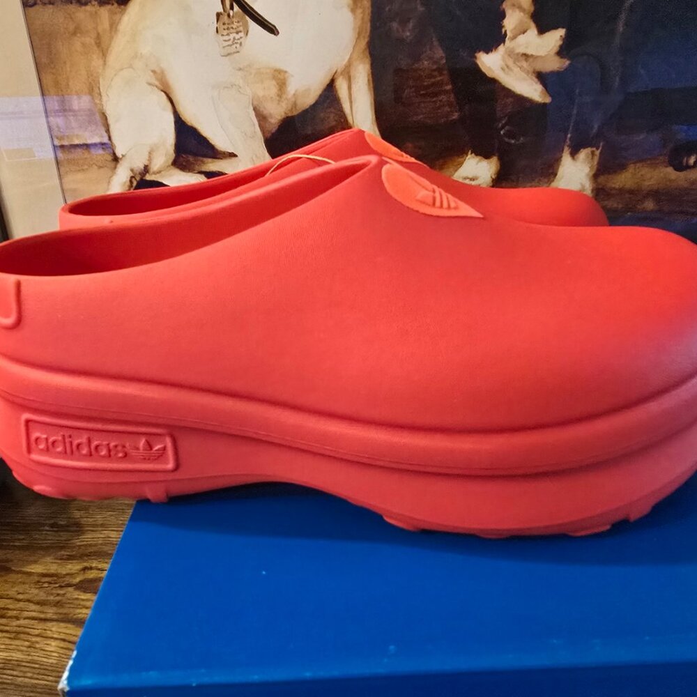 Adidas Adifom Stan Smith Mule Womens Sz 10 Valentines Day Platform Shoes JH7280 - Picture 7 of 13